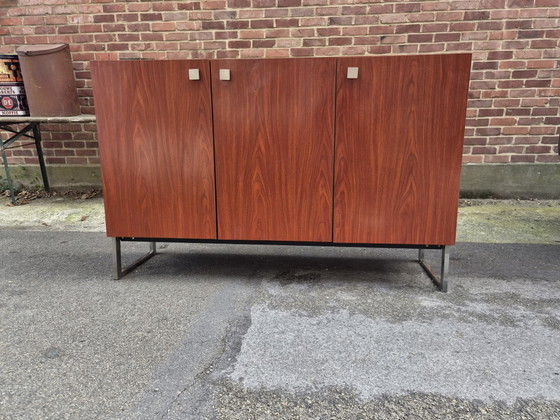 Dressoir Meurop Pierre Guariche – High boards, Wood, Chrome (photo 3 of 11)