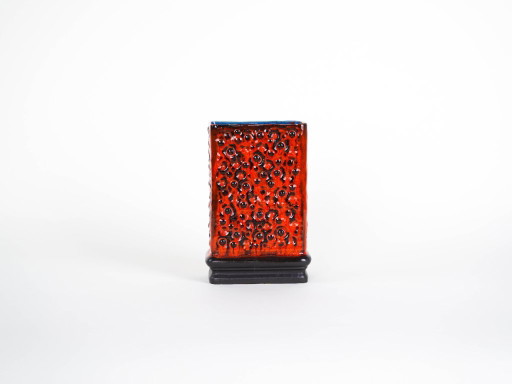 Ceramic vase, Fat Lava, German design, 1960s, made in West Germany