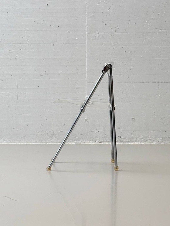 Image 1 of Set of 4 folding chairs made of acrylic by Giancarlo Piretti for Castelli, 1980s