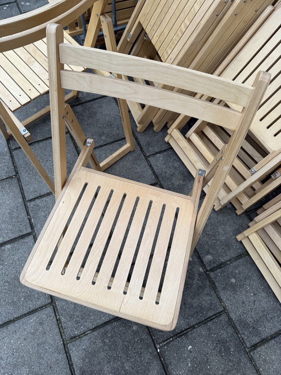 Image 1 of 100x beech wood folding chair