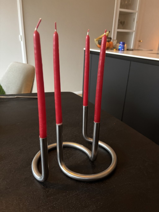 Vintage Peter Karpf Gemini Lundtofte Denemarken design kandelaar