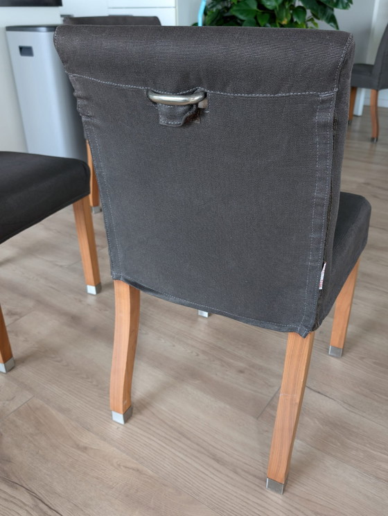 Image 1 of 4x Flexform Pausa Dining Chairs