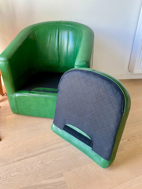 Image 1 of Fauteuil vert vintage