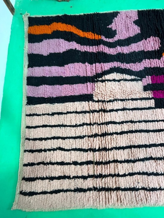 Image 1 of Handmade Moroccan decorated rug 250cm x 150cm