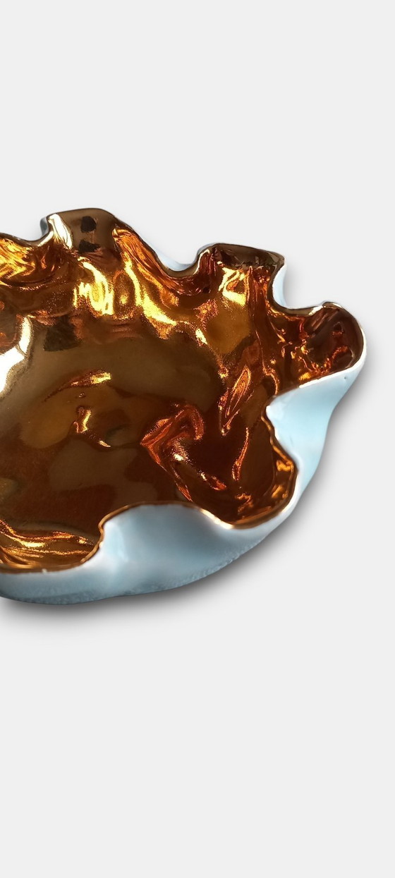 Image 1 of Vintage (1950-1970) decoratief keramische schaal uit de mid-century periode (ca. 1950–1970).