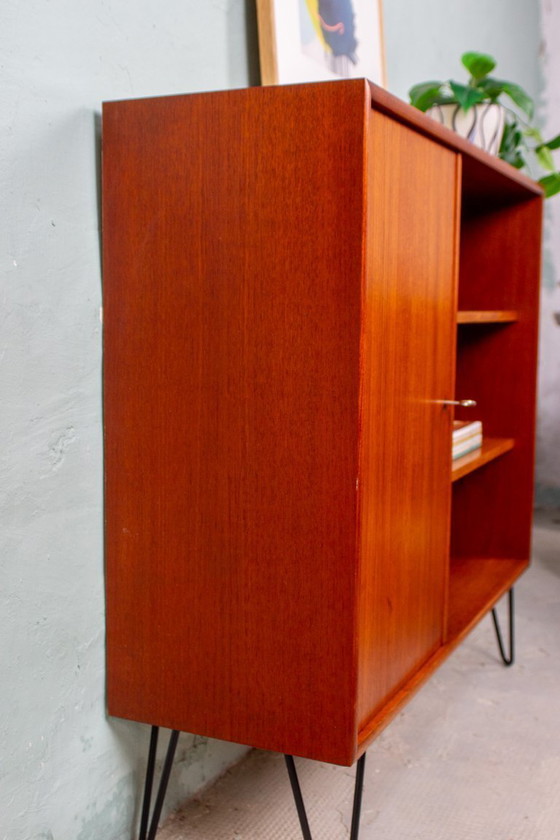 Image 1 of Vintage teak chest of drawers, bookcase, sideboard, cabinet, mid-century modern