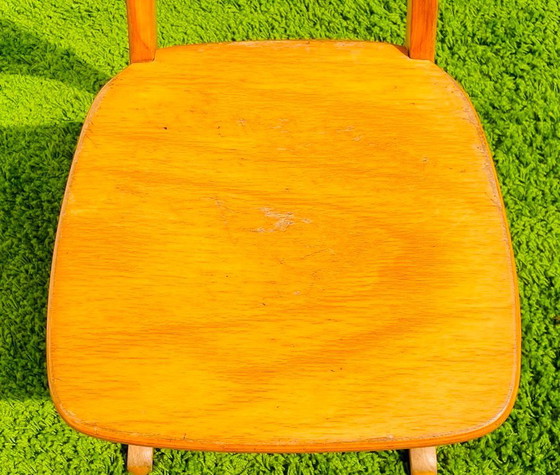 Image 1 of Pupitre y silla de madera Casala. Años 60