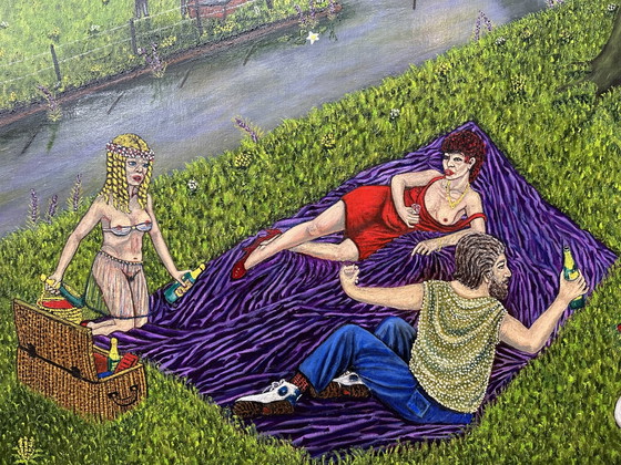 Image 1 of Edward Frederik Verhas (1929 - 2019) - The Last Summer (2012) - Oil on XL Canvas