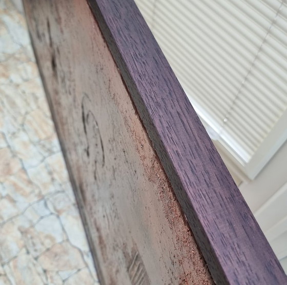 Image 1 of Frances Eckhardt - Hedendaagse kunst abstract figuratief schilderij structuur metallics 100x150 cm