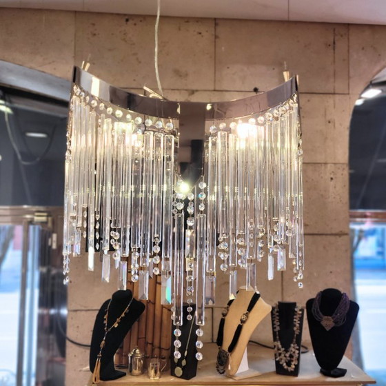 Image 1 of Kandelaber / Kronleuchterkristalle, Hollywood Regency, 90er Jahre - Italien