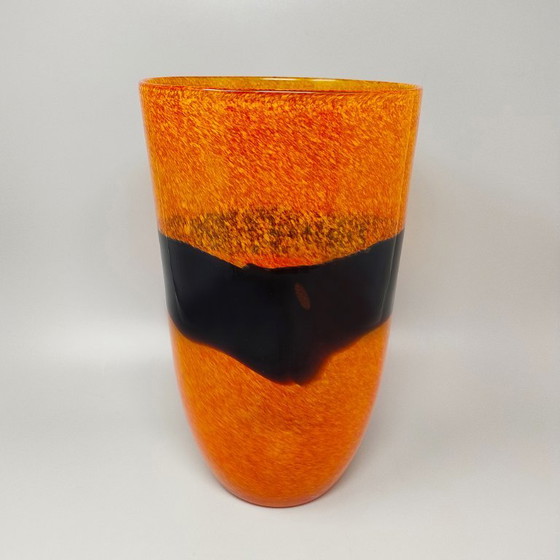Erstaunliche Vase aus den 1970er Jahren von Ca' dei Vetrai aus Murano-Glas. Hergestellt in Italien (photo 2 of 11)