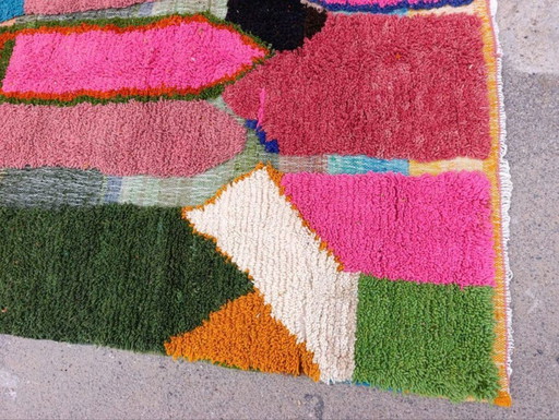 Mehrfarbige Berber-Tapis aus Leinen, 300 x 200 cm