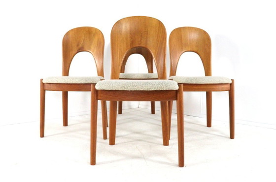 Image 1 of Suite de 4 chaises Koefoed Morten en teck vintage danois