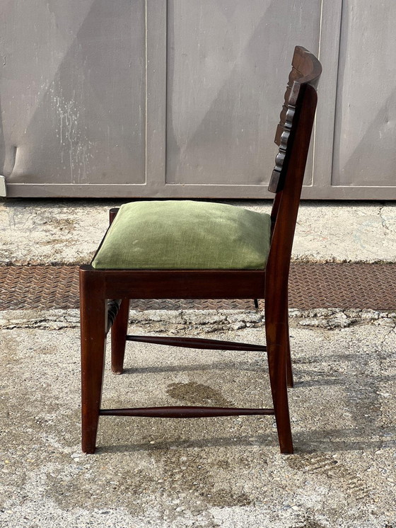 Image 1 of Set van 6 Art Deco Stoelen Toegeschreven aan Gaston Poisson 1940