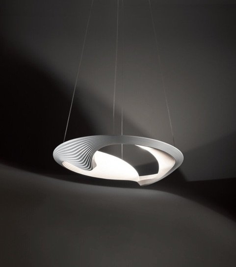 Cini & Nils  Sestessa Cabrio Led hanglamp, Hanglampen, Kunststof, Aluminium, Wit (foto 6 van 6)