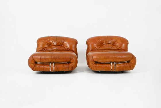 Image 1 of Soriana Lounge-Sessel von Afra & Tobia Scarpa für Cassina, 1970er Jahre, 2er-Set