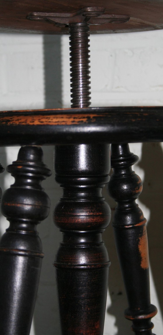 Image 1 of Antique piano stool from Music Room