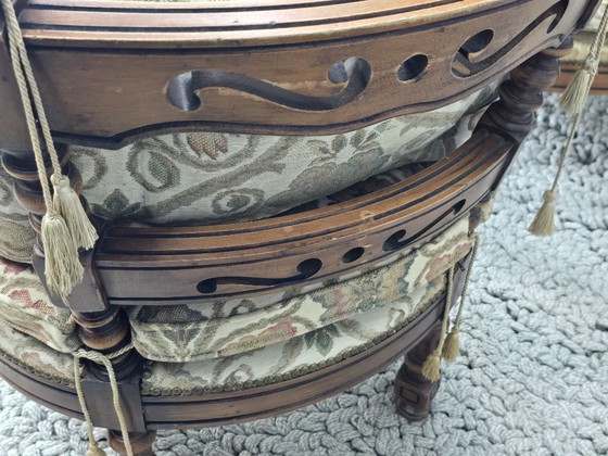 Image 1 of Poltrone da salotto Giorgetti Gallery di design di metà secolo con rivestimento in Gobelin, set di 2, Italia, 1975