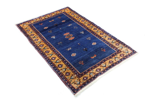 Tapis persan original noué à la main Gabbeh Ghashghaï 160 X 100 cm Nomade