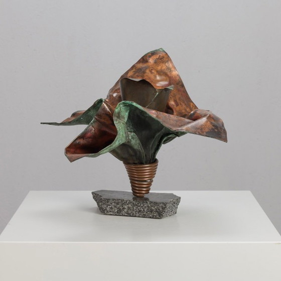 Sculptural Copper Vase by Bart van Bekhoven, Netherlands, 1980s (photo 3 of 9)
