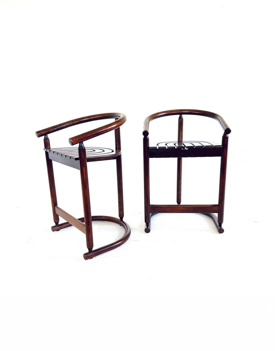 Image 1 of 2x Allmilmö Tabouret de bar arc-en-ciel '80