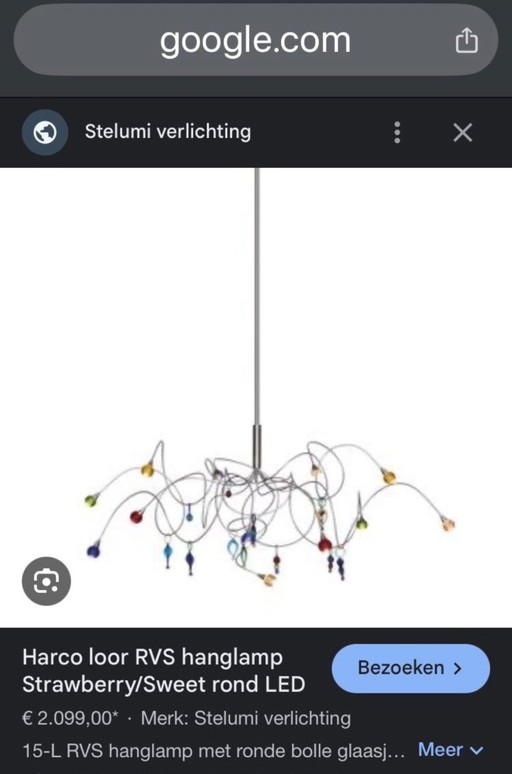 Harco Loor Design Hanging Lamp Strawberry Sweet