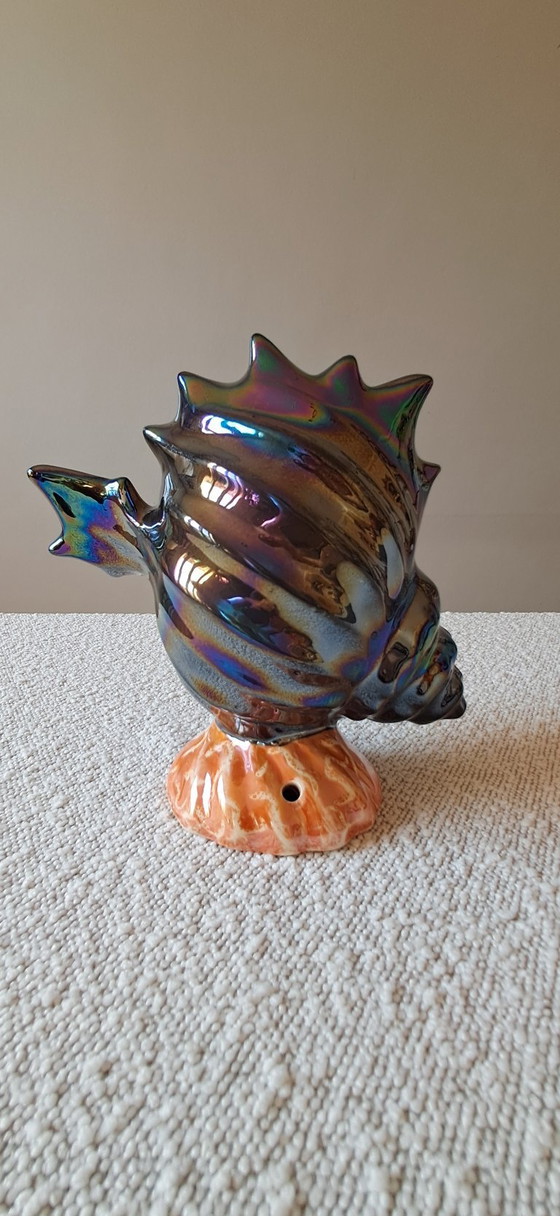 1960s Shell Lamp made in Monaco – Cerdazur, Table lamps, Ceramic (photo 3 of 7)