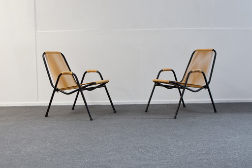 Rohé Noordwolde - Rudolf Wolf - Armchair (2) - Steel, Plastic - Rare