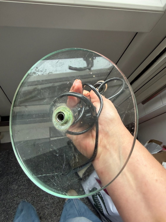 Herda tafel lampje, Tafellampen, Glas, Metaal, Zwart (foto 6 van 6)