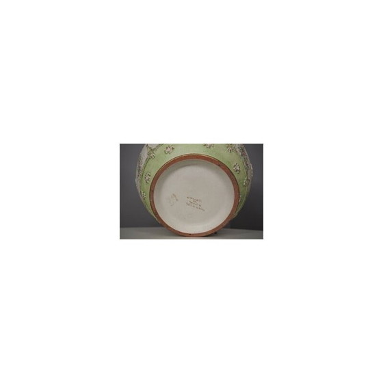 Image 1 of Vintage hand-decorated ceramic vase by G. Deruta, 1970