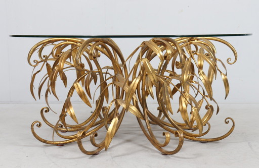 Table d'appoint/Coffee Table de Hans Kögl, années 1970/Hollywood Regency