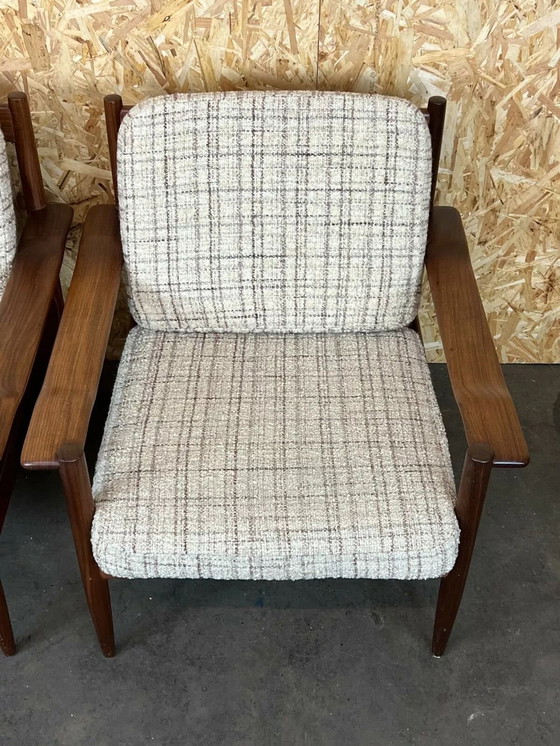 Image 1 of 2x 60s 70s teak armchair Easy Chair Loungechair Danish Modern Design 70s