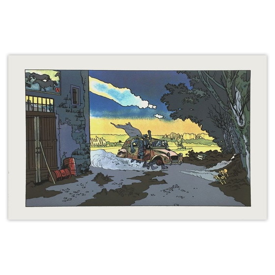 Collectif - Citroen Zeefdruk Citroën Et La BD - Max Cabanes 1984 – Litho's & Zeefdrukken, Paper (photo 4 of 5)