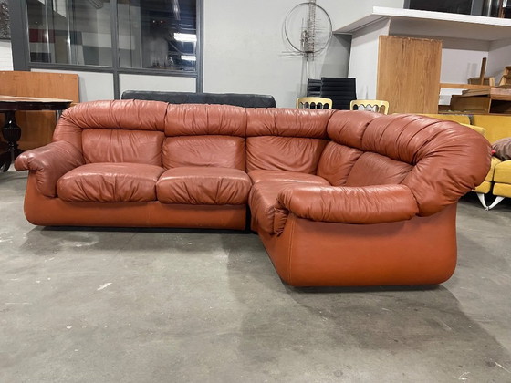 Image 1 of 1970’s vintage Italian design modular leather sofa
