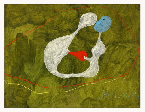 Joan Miró - Peinture (Amour) 1925 - Affiche 54 × 70 cm