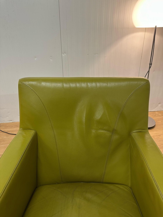 Image 1 of 2x Leolux Dolcinea Fauteuils Vert | Légèrement utilisé