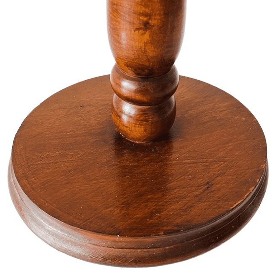 Image 1 of Piedistallo basso per piante in legno massello, stile vintage anni '60 (metà secolo).