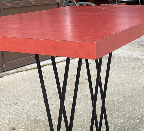 Image 1 of Jean Prouvé Ein Tisch vom Erfrischungsstand des Dancourt-les-Conflans Aero Club 1938