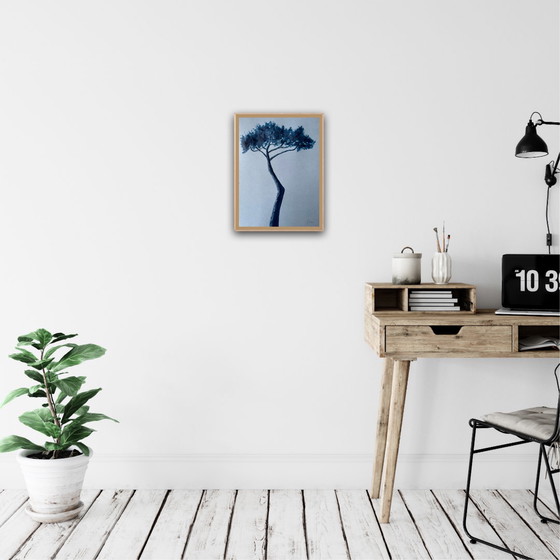 Image 1 of Tinta sobre papel, 40x30 cm. Enmarcado.