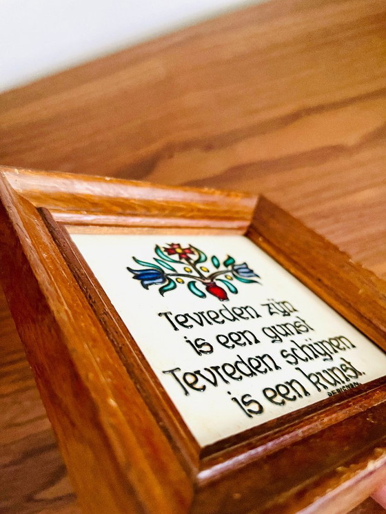 Image 1 of Piastrella in terracotta d'epoca di Perignem con scritta