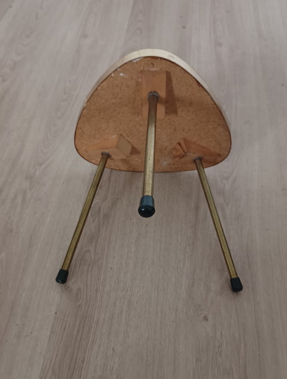 table d'appoint en céramique des années 1950 – Tables d'appoint, Ceramic, Metal (photo 7 of 8)