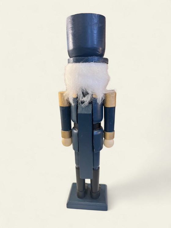 Image 1 of Original Nutcracker "Soldier" | Dark Blue & Gold Uniform | Handcrafted in the Erzgebirge