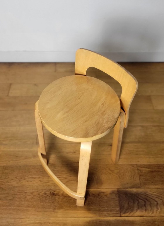 Image 1 of Vintage high stool, K65, by Alvar Aalto for Artek