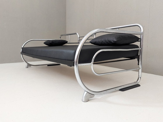 Image 1 of Divano in acciaio tubolare Bauhaus di Hynek Gottwald, anni '30