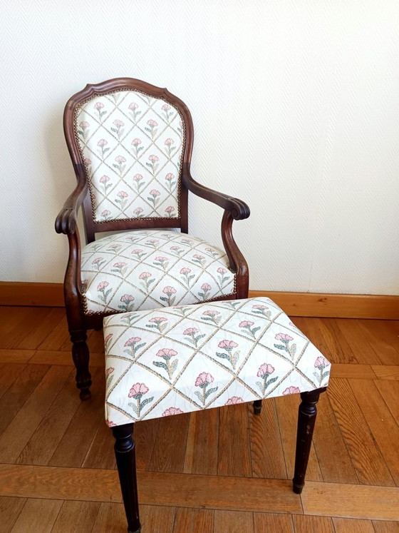 Sillón Voltaire y su otomana – Sillones, Madera (photo 5 of 11)