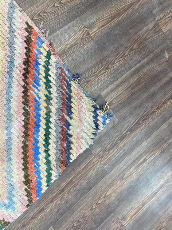 Image 1 of Marokkanischer Teppich aus Naturleinen, 250 x 100 cm