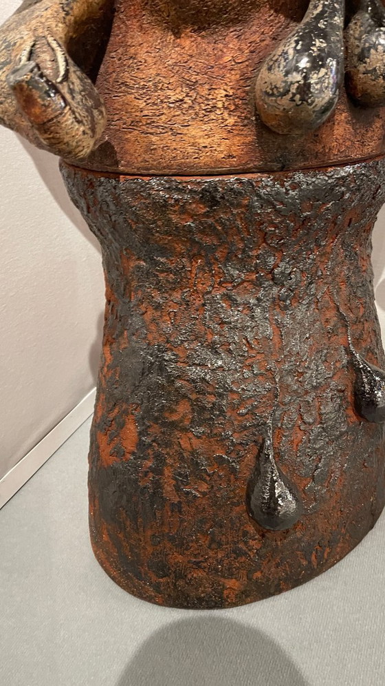 Yves Rhaye, Sculptures anthropomorphes en céramique émaillée, années 1970, Céramique émaillée – Ceramic (photo 11 of 19)
