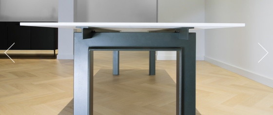 Modern Dutch Design Long Dining Table – Michel Somers, polished steel (photo 6 of 6)