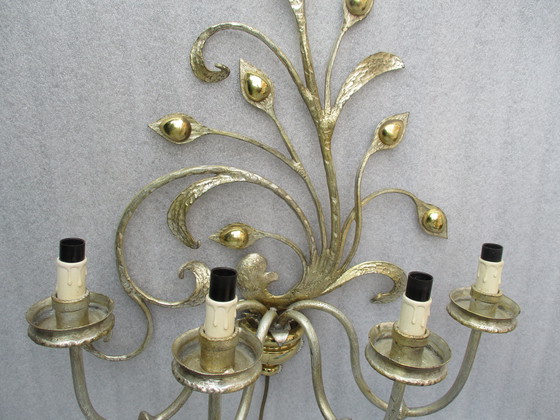 Image 1 of Lampada da parete monumentale Hans Möller, 1960 Hans Möller, fatta a mano, Germania