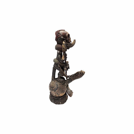 Image 1 of Fétiche de statue d'Afrique centrale ancienne/type Nkisi, milieu du XXe siècle